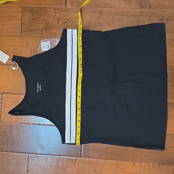 NWT Tory Burch Tory Sport Reflective Stripe Mesh Tank in XL Sport Black - Picture 14 of 15